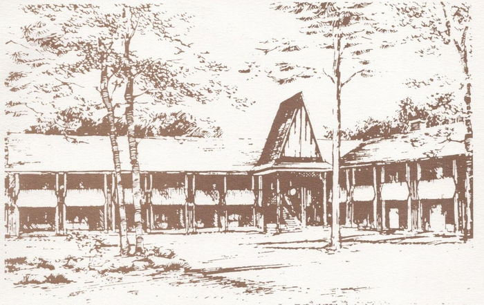 Fox Haus Motor Lodge - Old Postcard (newer photo)